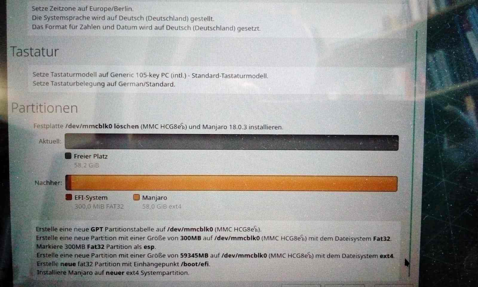 so läuft die installation mal durch ...