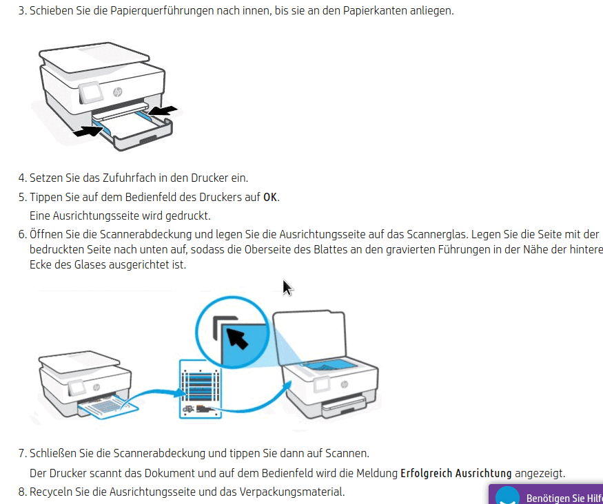 Einrichtung HP Multifunktionsgerät