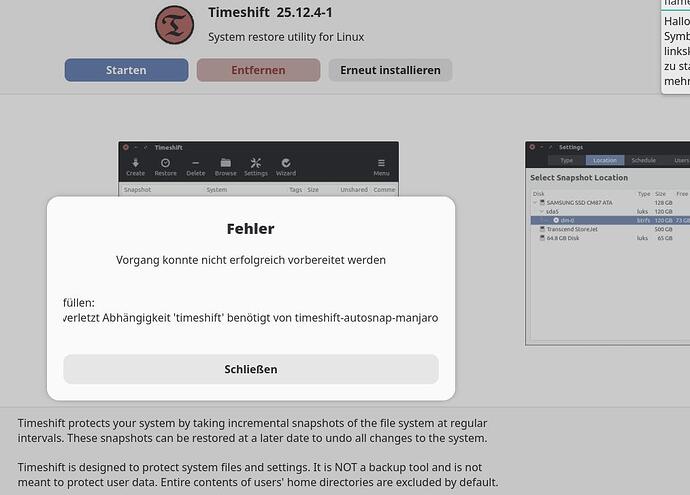 timeshift-Fehlerm